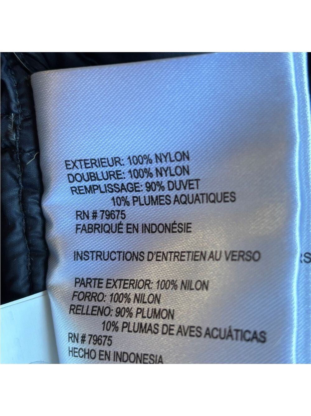 Michael Kors Navy Quilted Puffer Jacket XS - Picture 10 of 11